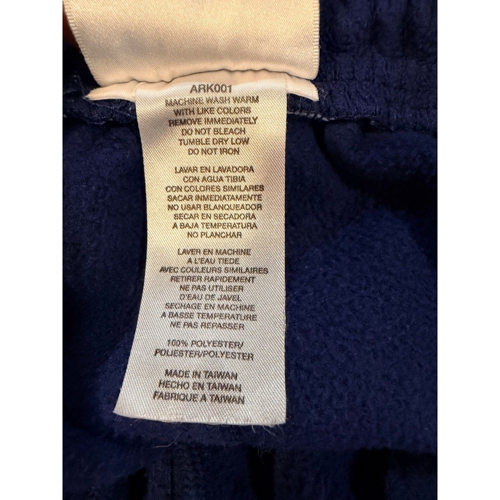 Adidas Vintage Fleece Sweatpants Royal Blue 3 Stripe Joggers ARK001 Small - Picture 5 of 6